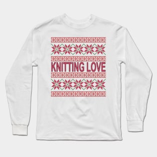 Knitting Pattern - Fair Isle Knitting Long Sleeve T-Shirt